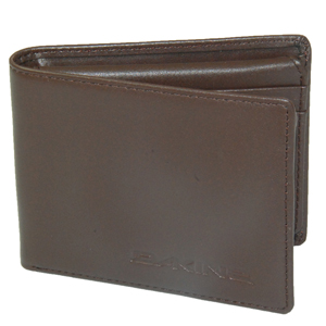 Mens Dakine Agent Leather Wallet. Brown