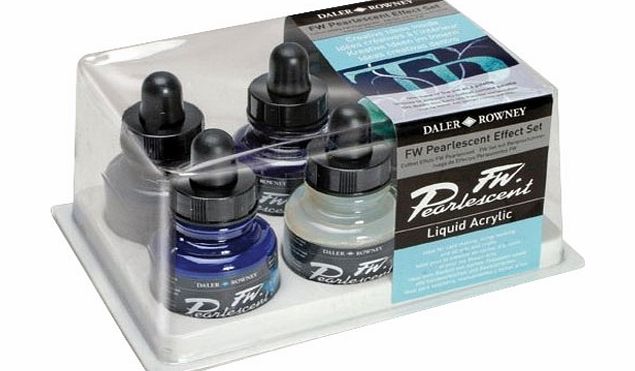 Daler-Rowney Daler Rowney FW Pearlescent Effect Set 6 X