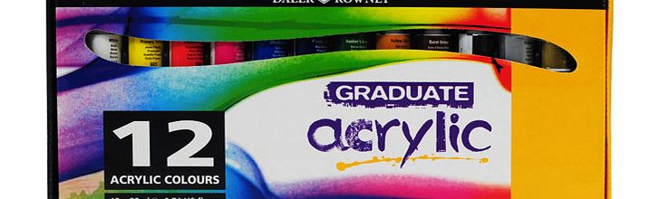 Daler-Rowney Daler Rowney Graduate Acrylic Paint Set 12 X