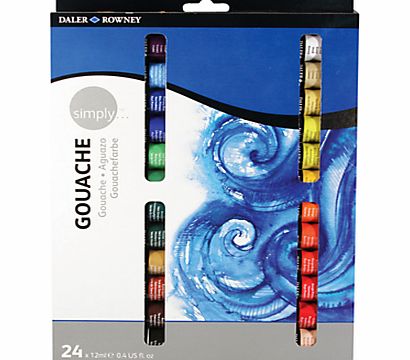 Daler Rowney Daler-Rowney Simply Gouache Set, 24 x 12ml