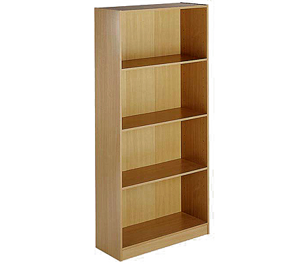 Maestro 4 Shelf Bookcase in Oak