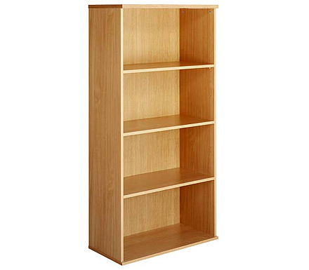 Urban 4 Shelf Bookcase in Beech