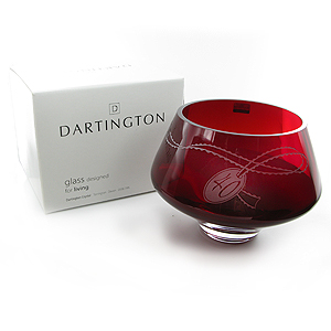 dartington Crystal 40th Ruby Wedding Anniversary