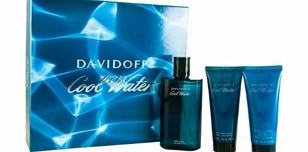 Davidoff  COOL WATER EAU DE TOILETTE 125VP   AFTER SHAVE 75ML   GEL 75ML