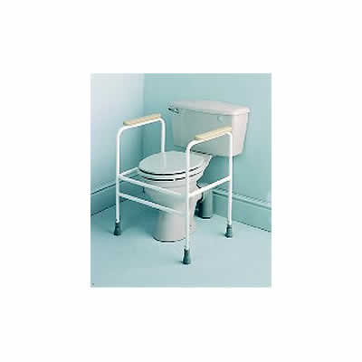 Days Healthcare Powder Coated Adjustable Height Toilet Surround (503A - Powder Coated Adj. Height Toilet Surround)