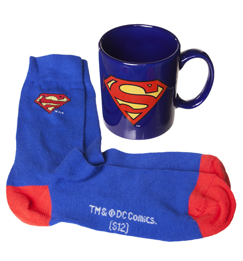 DC Comics Superman Mug And Socks Gift Set