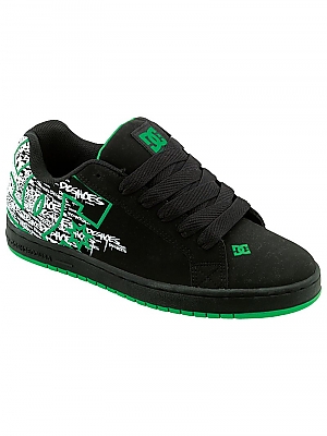 DC Court Graffik Black / White / Emerald