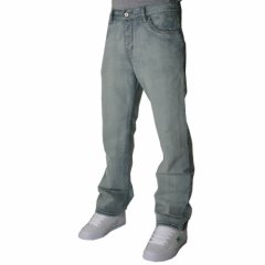 DC Mens DC Fitzroy Loose Jeans Indigo Bleached