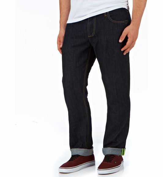 DC Mens Dc Worker Straight Indigo Rinse Jeans -