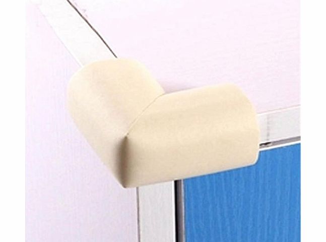 DDU 4Pcs Thicken Safety Table Desk Corner Edge Cushion Protector for Baby Kids Child White