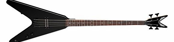 Dean Guitars MM V Dean Metal Man Flying V Electric Bass Guitar - Classic Black