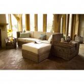 dean Rattan 2-Seater Sofa with Chocolate Cushions SAVE 50