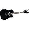 Dean V Wing Cutaway Dreadnought Acoustic-Electric Guitar (Black)