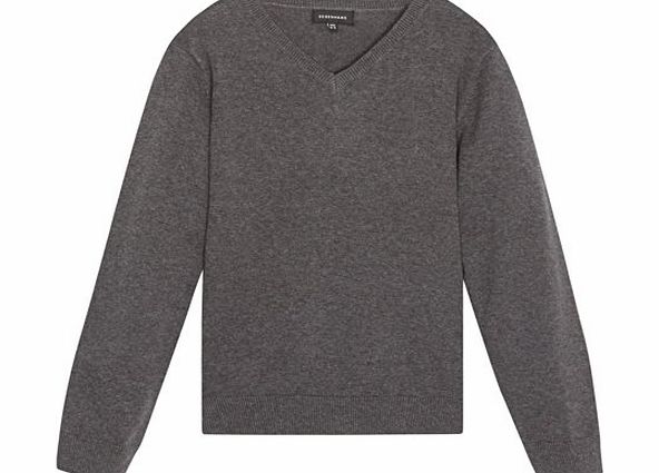 Debenhams Kids Childrens Grey V Neck School Jumper Age 8-9