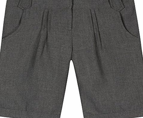 Debenhams Kids Girls Grey Pleated School Shorts Age 10