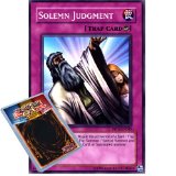 Yu-Gi-Oh : RP01-EN045 Unlimited Ed Solemn Judgment Super Rare Card - ( Retro Pack 1 YuGiOh Single Card )