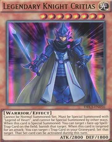 Deckboosters YuGiOh : DRL3-EN056 1st Ed Legendary Knight Critias Ultra Rare Card - ( Yu-Gi-Oh! Single Card )