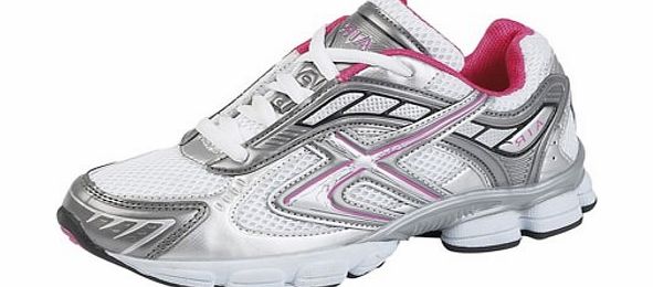 Dek Lady Air shock absorbing running trainers White/Fuchsia/Grey size 8 UK