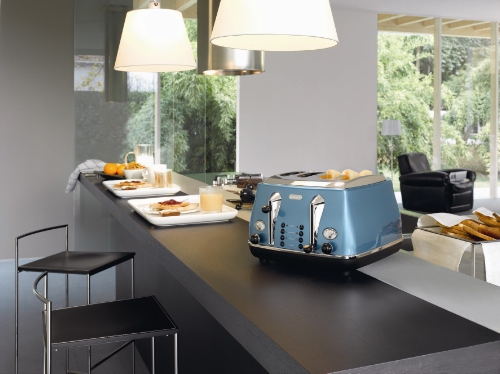 Icona 4 Slice Toaster Blue