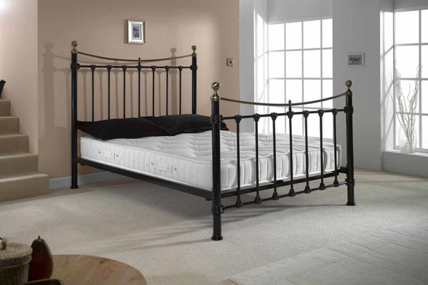 Medici Black Bed Frame Double 135cm