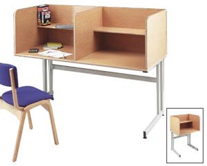 Deluxe study carrel