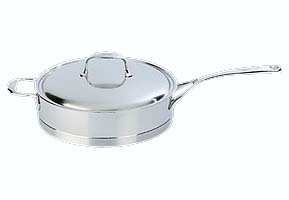 Atlantis Low  Sautepan with lid 24cm