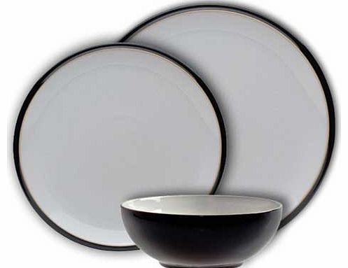 Everyday 12 Piece Dinner Set - Black Pepper