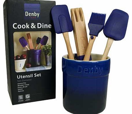 Imperial Blue 5 Piece Utensil Set