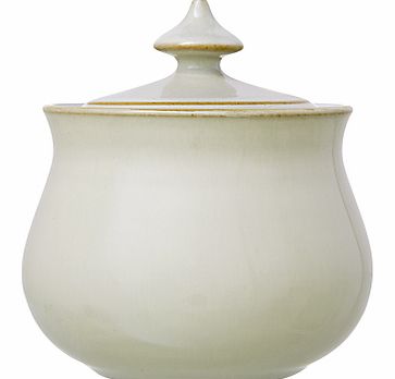 Linen Covered Sugar Bowl