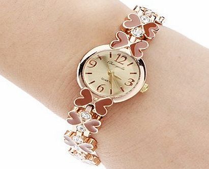 Denis Ftomov 3 Color Elegant Brand Women Ladiess Bracelet Dress Watch with Rose Gold Alloy amp; Ceramic Bangle GA006 (2-red)