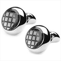 denisonboston Graphite Looney Linecheck Cufflinks