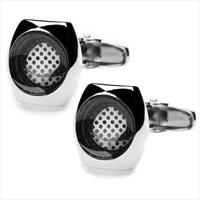 denisonboston Graphite Skimm Super Dot Cufflinks