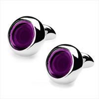 denisonboston Purple Looney Step Cufflinks by