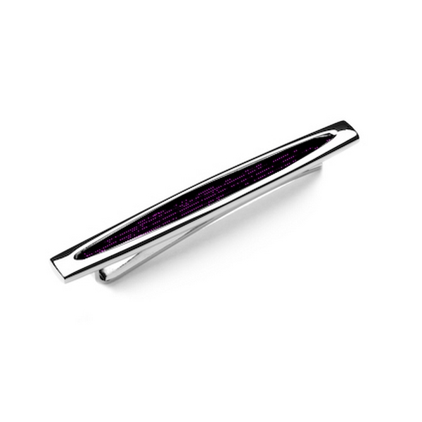 Purple Skimm Stripe Tie Clip by