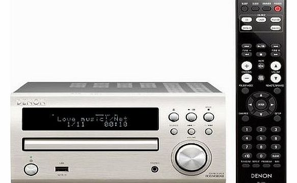 Denon RCD-M39DAB Micro Component CD Receiver System - Silver