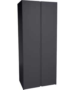 2 Door Wardrobe - Black