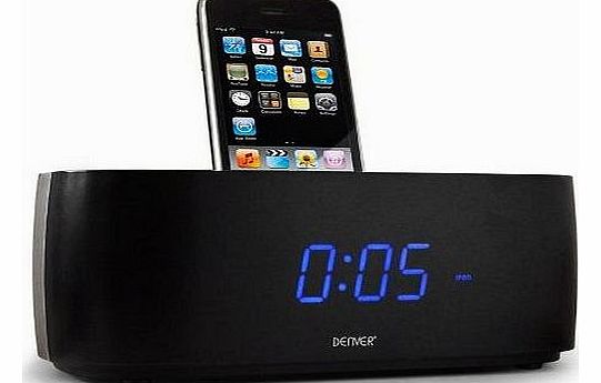 IFM-15 Black iPod speaker with FM radio and clock/alarm function