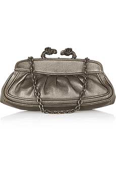 Derek Lam Clothilde metallic clutch