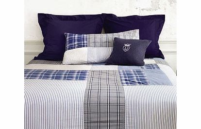 Descamps Tailor Denim Bedding Fitted Sheets King