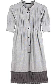 Linen striped dress