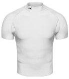 Devon and Jones Under Armour Coldgear Mock Short Sleeve White L