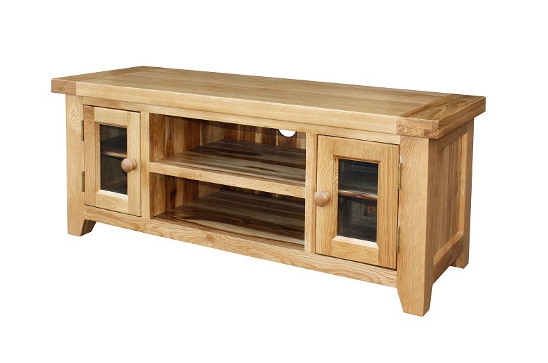 Oak Large TV Unit