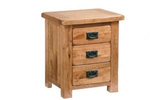 Rustic Oak Bedside Table