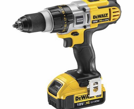 DeWalt 18V XR Lithium-Ion Cordless 3-Speed Premium XRP Drill Driver with Batteries