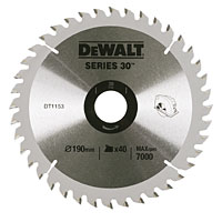 DEWALT 190x30mm 40T TCT Circular Saw Blade