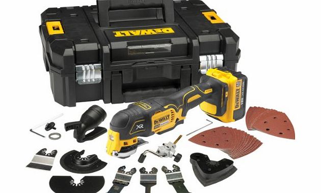 DeWalt DCS355M2-GB 18V Li-ion Cordless Brushless Oscillating Multi-Tool with 35-Accessories