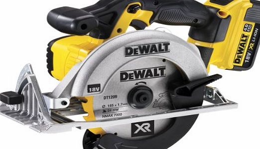 DEWALT  18V 165mm XR Lithium-Ion Circular Saw with Batteries