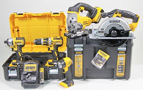 DeWalt  DCK550M3T-GB 18V 5-Piece Lithium Ion Cordless Power Tool Set with 3 x 4Ah Batteries