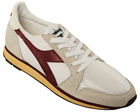 Diadora Ed Moses White/Burgundy Trainers