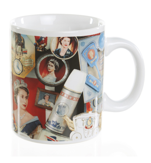 DIAMOND Jubilee Heritage Coronation Collage Mug